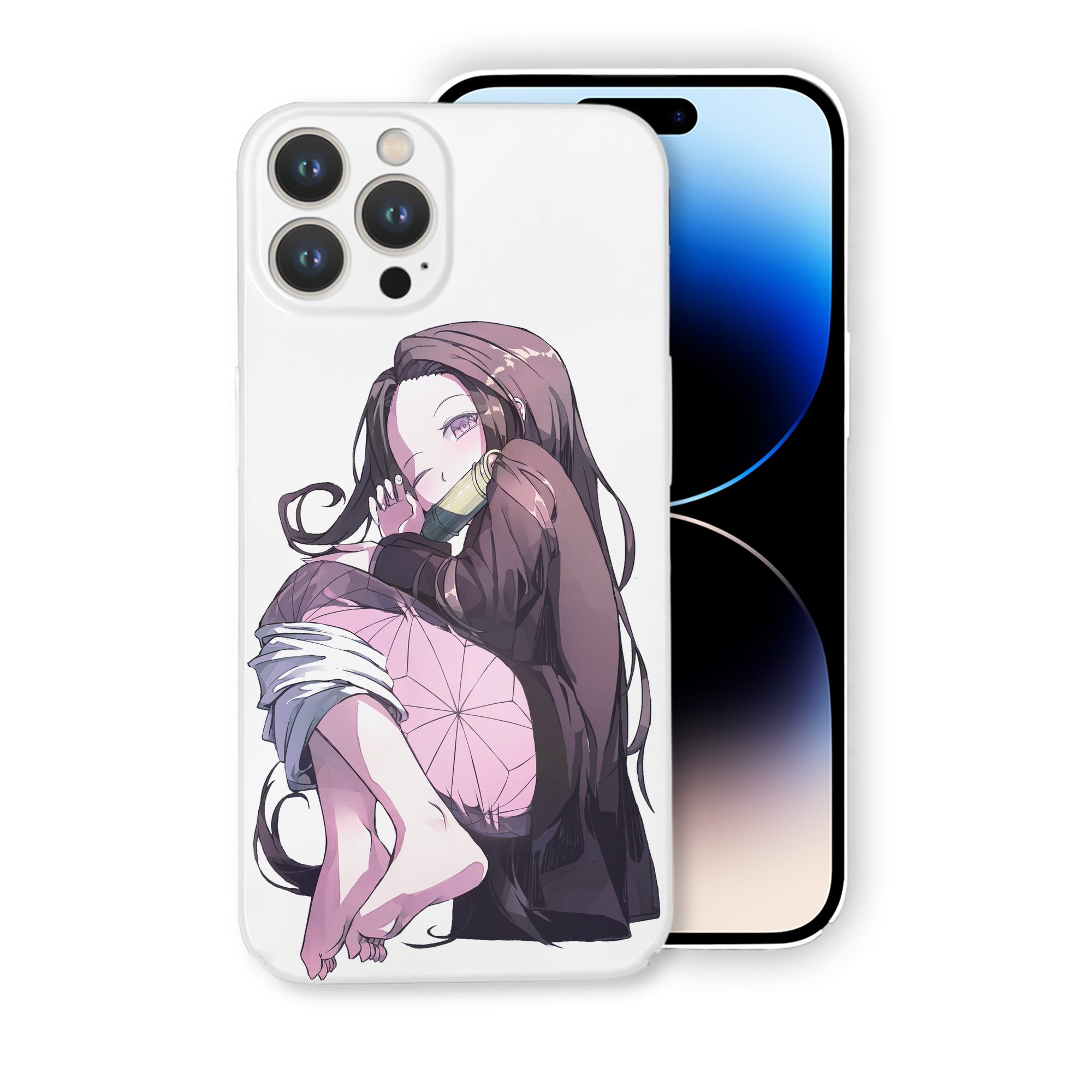 （画像用） 鬼滅の刃（きめつのやいば）竈門 禰󠄀豆子／かまど ねずこ Kamado Nezuko 【iPhone 14シリーズ対応】ハードケース